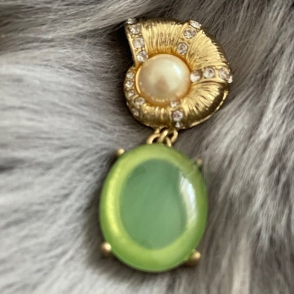 sea theme drop earrings asymmetrical - Picture 3 of 5